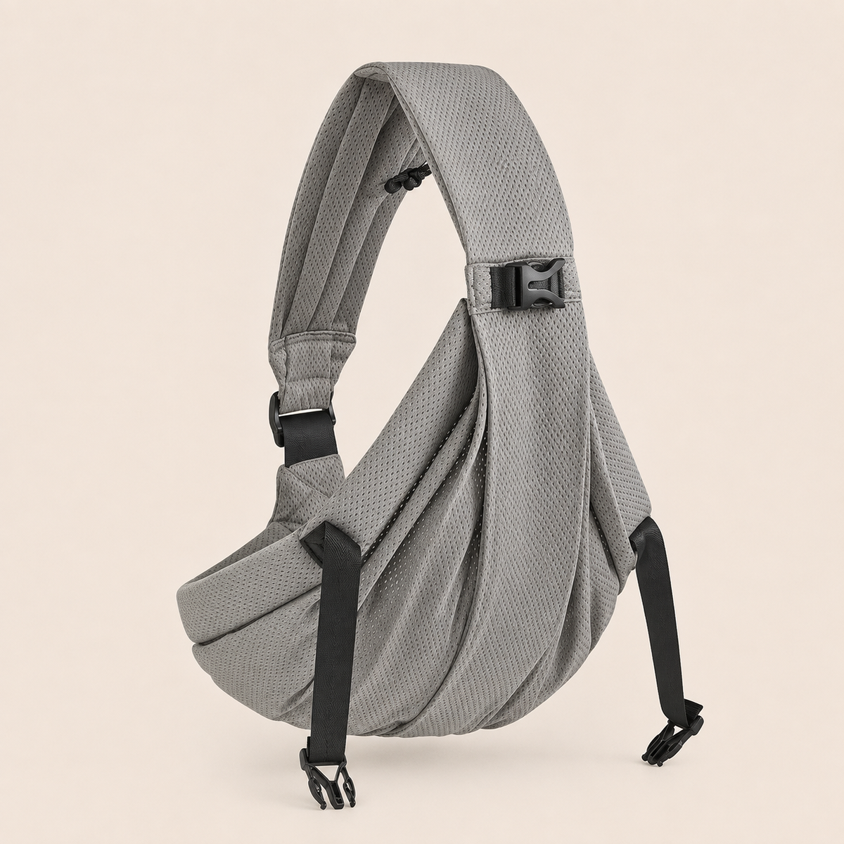 Porte-bébé fronde, portage avant et horizontal